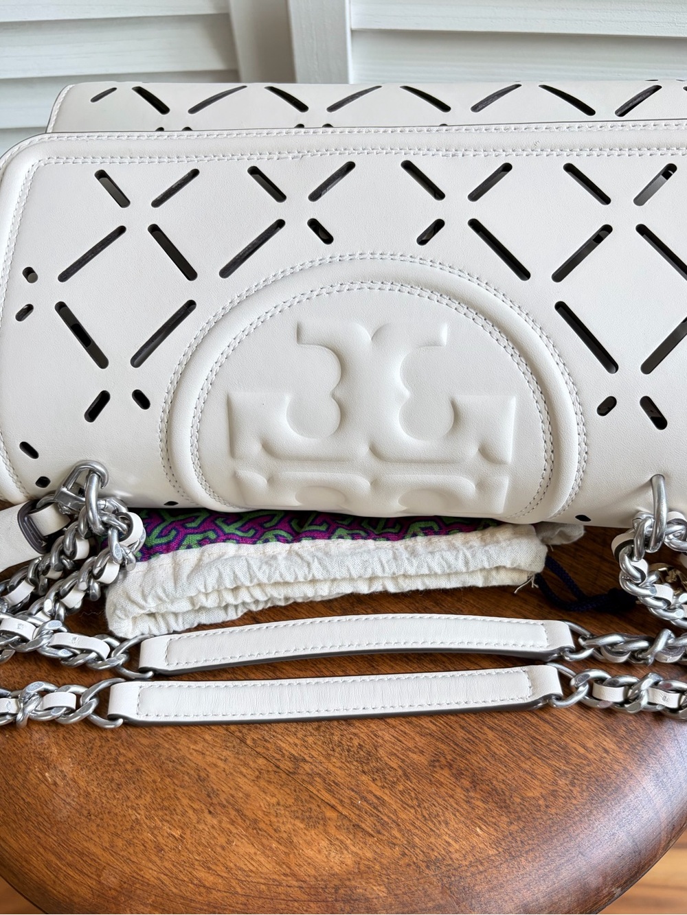 Tory Burch Fleming Convertible Shoulder Bag New Ivory - Picture 10 of 10